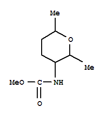 (4ci)-四氢-2,6-二甲基-吡喃-3-氨基甲酸甲酯结构式_854696-22-3结构式