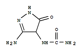 1-(3-亚氨基-5-氧代-4-吡唑烷基)脲结构式_854700-16-6结构式