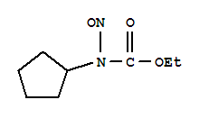 Cyclopentanecarbamic acid,n-nitroso-,ethyl ester (5ci) Structure,854731-67-2Structure