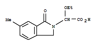 2H-isoindole-2-acetic acid,-alpha--ethoxy-1,3-dihydro-6-methyl-1-oxo- Structure,854762-40-6Structure