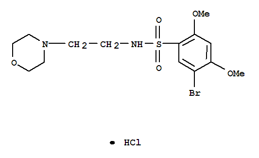 3-Bromo-4-methoxy-n-(2-morpholin-4-yl-ethyl)-benzenesulfonamide hydrochloride Structure,85477-20-9Structure