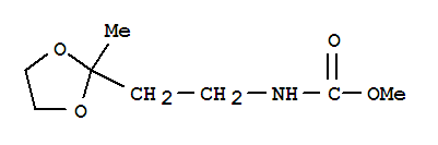 (5ci)-[2-(2-甲基-1,3-二氧杂烷-2-基)乙基]-氨基甲酸甲酯结构式_854890-30-5结构式