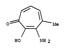 3-氨基-2-羟基-4-甲基-2,4,6-环庚三烯-1-酮结构式_855399-88-1结构式