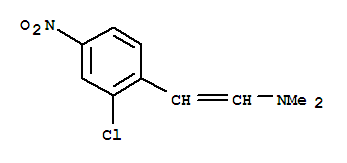 2-(2-Chloro-4-nitrophenyl)-n,n-dimethylethenamine Structure,85544-62-3Structure