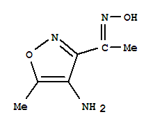 3-[(1E)-n-hydroxyethanimidoyl]-5-methyl-1,2-oxazol-4-amine Structure,855602-58-3Structure