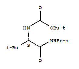 (S)-tert-butyl 4-methyl-1-oxo-1-(propylamino)pentan-2-ylcarbamate Structure,85574-35-2Structure