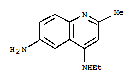 6-氨基-4-乙基氨基喹哪啶结构式_856095-22-2结构式