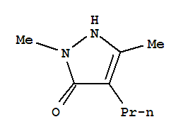 2,5-Dimethyl-4-propyl-1,2-dihydro-3h-pyrazol-3-one Structure,856847-74-0Structure