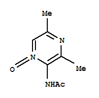 (5CI)-2-乙酰氨基-3,5-二甲基-吡嗪 1-氧化物结构式_857179-49-8结构式