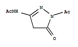 N-(1-acetyl-5-oxo-4,5-dihydro-1h-pyrazol-3-yl)acetamide Structure,857183-80-3Structure