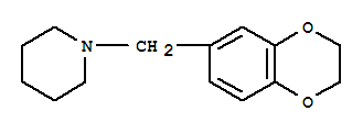 (5CI)-1-(1,4-苯并二噁烷-6-甲基)-哌啶结构式_857373-50-3结构式