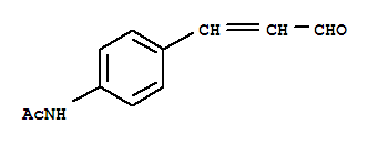 (5ci)-4-(2-甲酰基乙烯基)-乙酰苯胺结构式_857951-87-2结构式