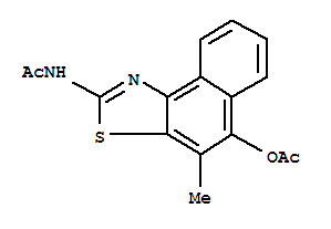 (5ci)-2-乙酰氨基-4-甲基-萘并[1,2-d]噻唑-5-醇乙酸酯结构式_858189-69-2结构式