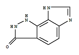 1,8-二氢-咪唑并[4,5-g]吲唑-3(2H)-酮结构式_858220-74-3结构式