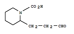 (4ci)-2-(2-甲酰基乙基)-1-哌啶羧酸结构式_858262-84-7结构式