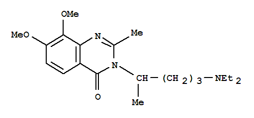 4(3H)-quinazolinone,3-[4-(diethylamino)-1-methylbutyl ]-7,8-dimethoxy-2-methyl- Structure,858419-99-5Structure