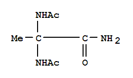 2-乙酰氨基-N<sup>2</sup>-乙酰基丙氨酰胺结构式_858445-68-8结构式