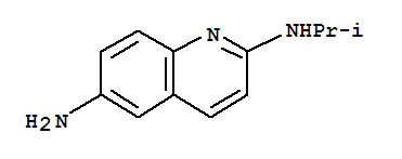 (9ci)-n2-(1-甲基乙基)-2,6-喹啉二胺结构式_858679-40-0结构式