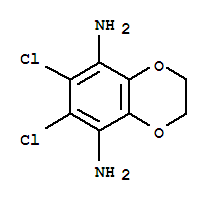 1,4-Benzodioxan-5,8-diamine,6,7-dichloro-(5ci) Structure,858789-95-4Structure