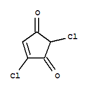 4-Cyclopentene-1,3-dione,2,4-dichloro- Structure,859446-30-3Structure