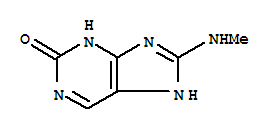 2H-purin-2-one,1,3-dihydro-8-(methylamino)- Structure,860408-98-6Structure