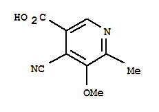 Nicotinic acid, 4-cyano-5-methoxy-6-methyl-(4ci) Structure,861045-18-3Structure