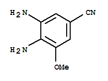 Benzonitrile,3,4-diamino-5-methoxy- Structure,861258-97-1Structure