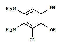 O-cresol, 4,5-diamino-6-chloro-(2ci) Structure,861619-76-3Structure