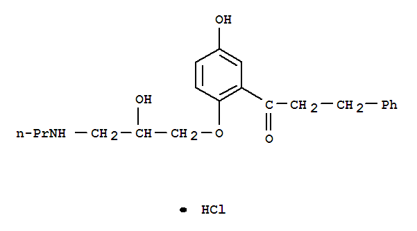 5-Hydroxypropafenone hydrochloride Structure,86383-32-6Structure