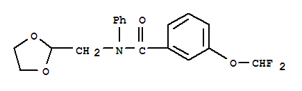 N-((1,3-二氧杂烷-2-基)甲基)-3-(二氟甲氧基)-n-苯基苯甲酰胺结构式_864685-32-5结构式