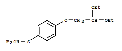 (4-(2,2-二乙氧基乙氧基)苯基)(二氟甲基)硫烷结构式_864685-33-6结构式