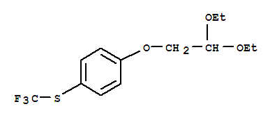 (4-(2,2-二乙氧基乙氧基)苯基)(三氟甲基)硫烷结构式_864685-34-7结构式