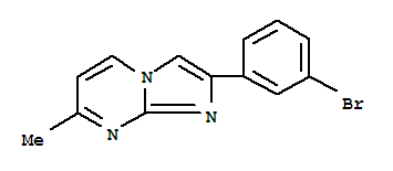 2-(3-Bromo-phenyl)-7-methyl-imidazo[1,2-a]pyrimidine Structure,864685-42-7Structure