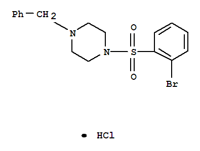 1-Benzyl-4-(2-bromo-benzenesulfonyl)-piperazine hydrochloride Structure,864759-62-6Structure