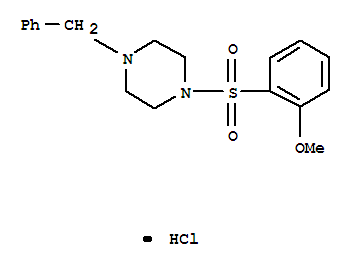 1-Benzyl-4-(2-methoxy-benzenesulfonyl)-piperazine hydrochloride Structure,864759-66-0Structure