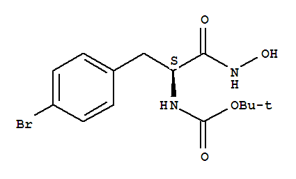 (S)-tert-butyl 1-(hydroxyamino)-3-(4-bromophenyl)-1-oxopropan-2-ylcarbamate Structure,864876-00-6Structure