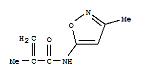 2-Propenamide,2-methyl-n-(3-methyl-5-isoxazolyl)-(9ci) Structure,86685-07-6Structure