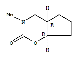 顺式-(9ci)-六氢-3-甲基-环戊并[e]-1,3-噁嗪-2(3h)-酮结构式_86984-42-1结构式