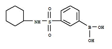 3-N-环己基磺酰基苯硼酸结构式_871329-79-2结构式