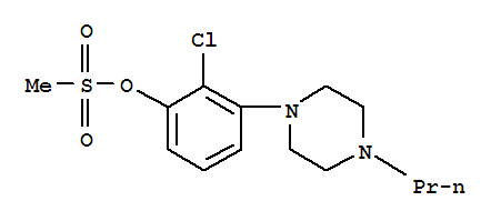 Phenol ,2-chloro-3-(4-propyl-1-piperazinyl)-,1-methanesulfonate Structure,871355-75-8Structure