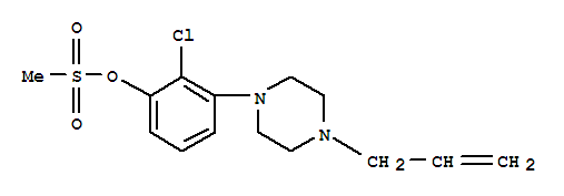 3-(4-烯丙基哌嗪-1-基)-2-氯苯基甲烷磺酸盐结构式_871355-78-1结构式