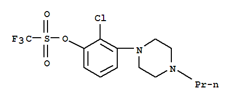 1,1,1-三氟-,2-氯-3-(4-丙基-1-哌嗪)甲烷磺酸苯酯结构式_871356-22-8结构式