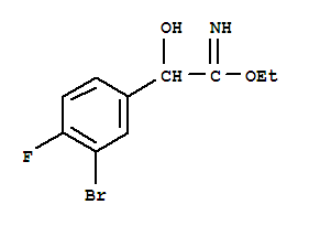 Ethyl 2-(3-bromo-4-fluorophenyl)-2-hydroxyethanimidate Structure,871977-74-1Structure