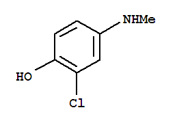 2-氯-4-(甲基氨基)-苯酚结构式_872811-26-2结构式