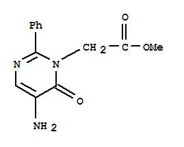 5-氨基-6-氧代-2-苯基-1(6h)-嘧啶乙酸甲酯结构式_873673-51-9结构式