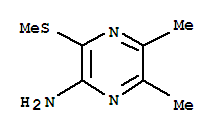 (9CI)-5,6-二甲基-3-(甲基硫代)-吡嗪胺结构式_87444-27-7结构式