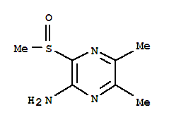 Pyrazinamine, 5,6-dimethyl-3-(methylsulfinyl)-(9ci) Structure,87444-28-8Structure