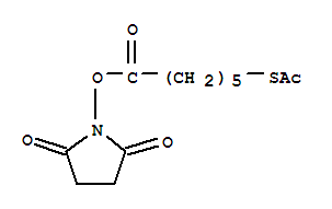 6-(乙酰基硫代)-己酸 2,5-二氧代-1-吡咯烷基酯结构式_874743-76-7结构式