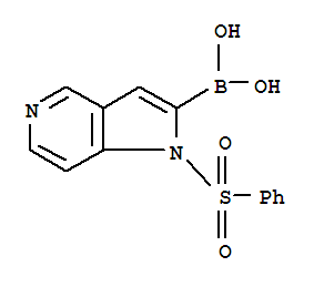 1-(苯基磺酰基)-1H-吡咯并[3,2-c]吡啶-2-硼酸结构式_877060-46-3结构式