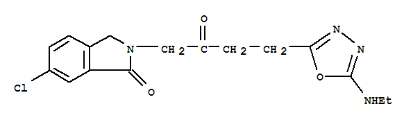 1H-isoindol-1-one,6-chloro-2-[4-[5-(ethylamino)-2-furanyl ]-2-oxobutyl ]-2,3-dihydro- Structure,877319-42-1Structure